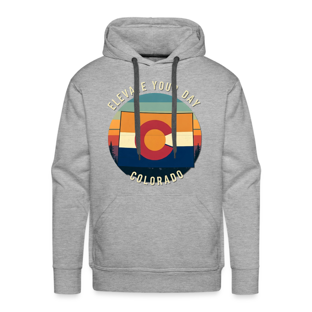 Elevate Your Day Hoodie - heather grey