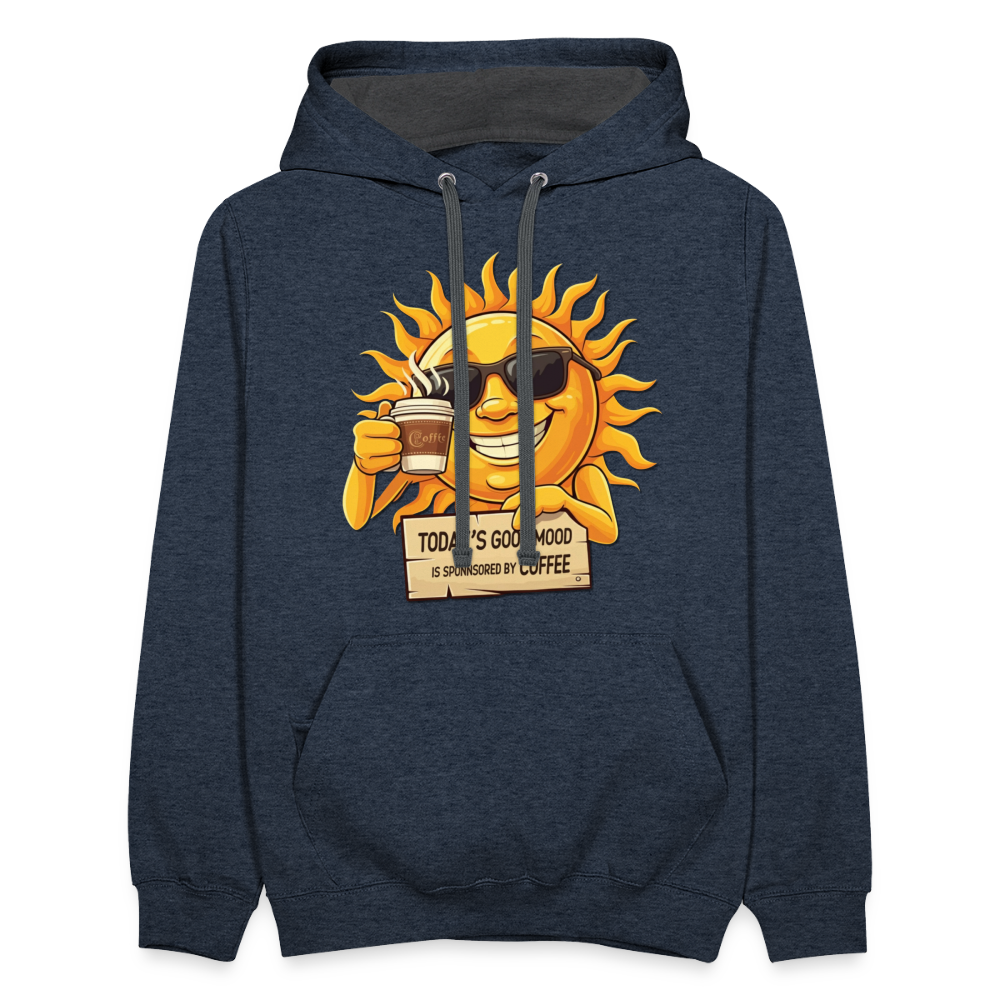Sponsored by Coffee Hoodie - indigo heather/asphalt