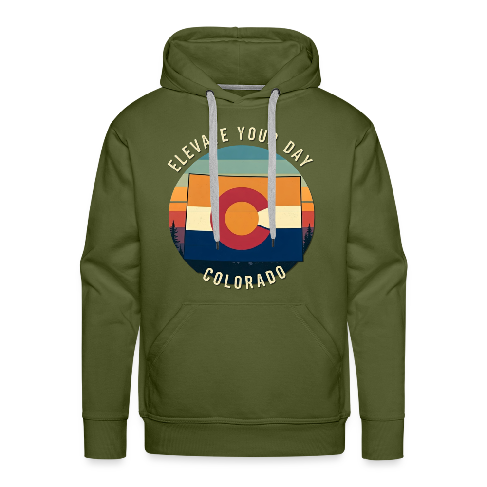 Elevate Your Day Hoodie - olive green
