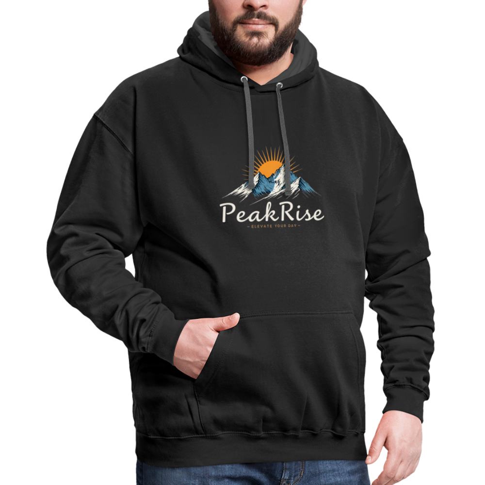PeakRise Hoodie - black/asphalt