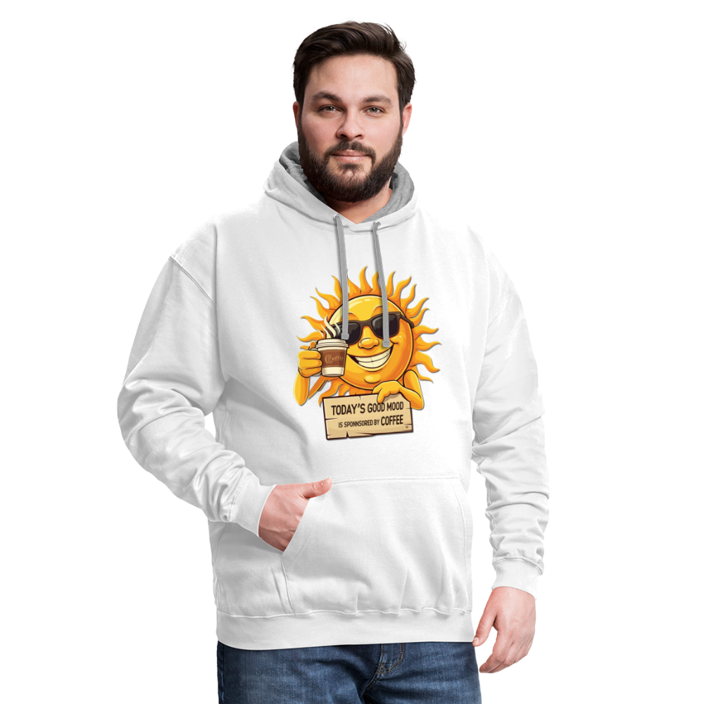Sponsored by Coffee Hoodie - white/gray