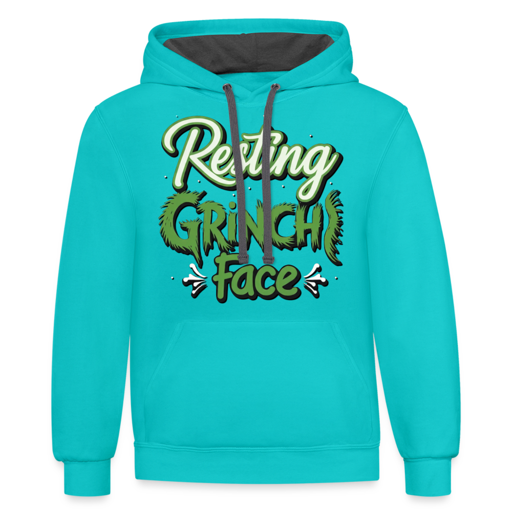 Grinch Hoodie - scuba blue/asphalt
