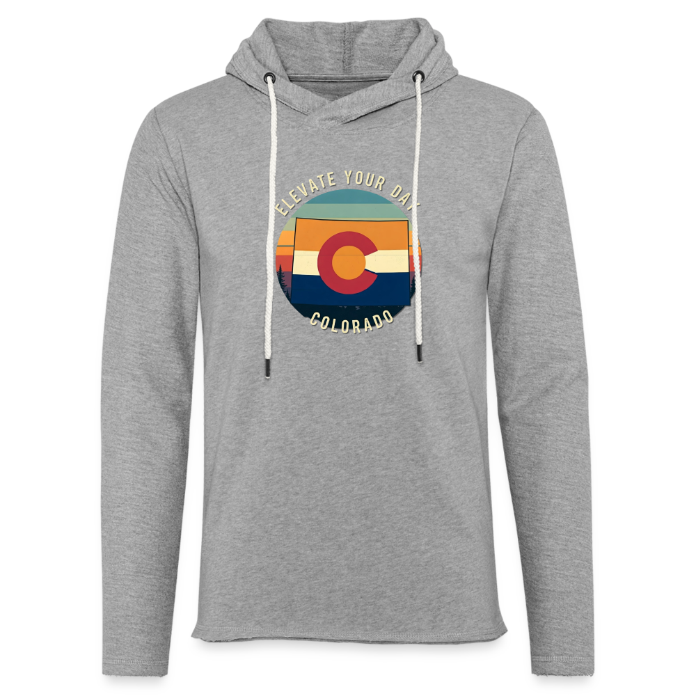 Elevate Your Day Lightweight Terry Hoodie - heather gray