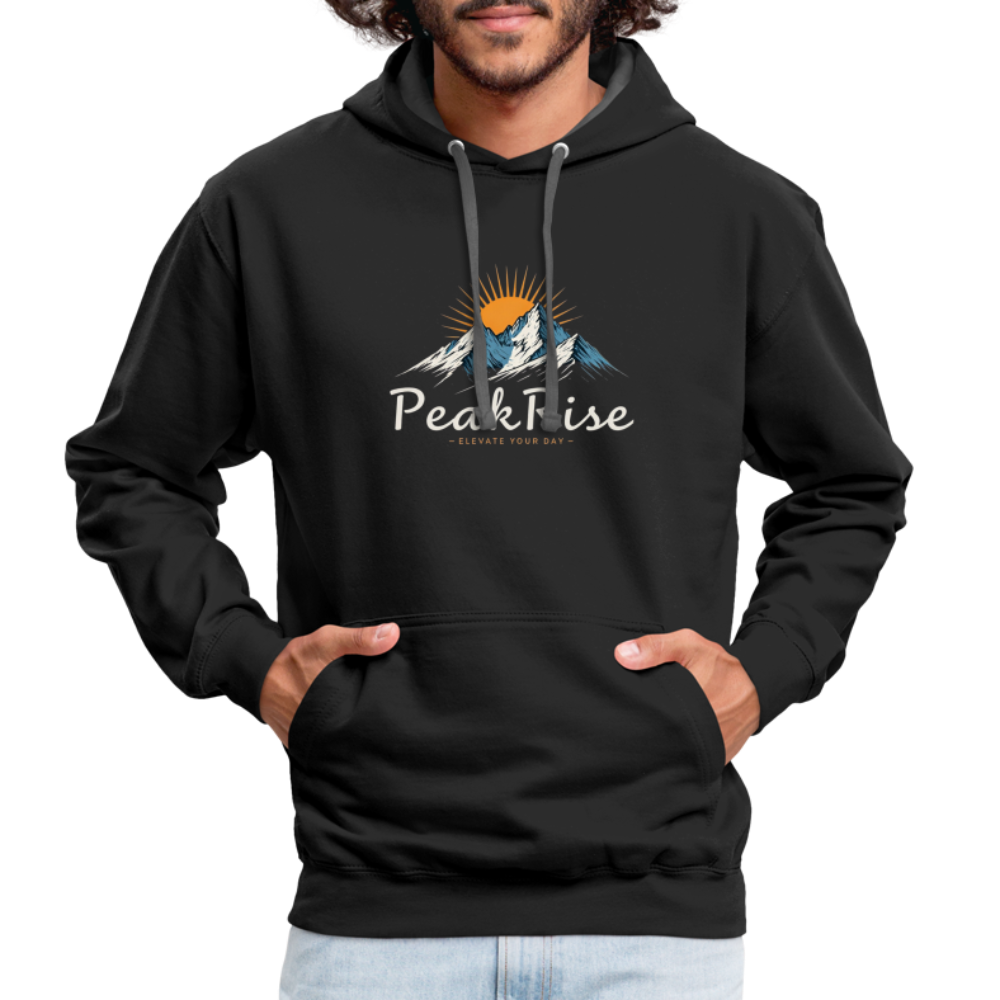 PeakRise Hoodie - black/asphalt
