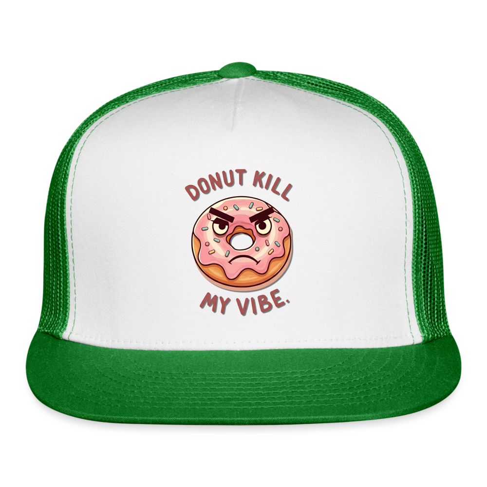 My Vibe Trucker Hat - white/kelly green