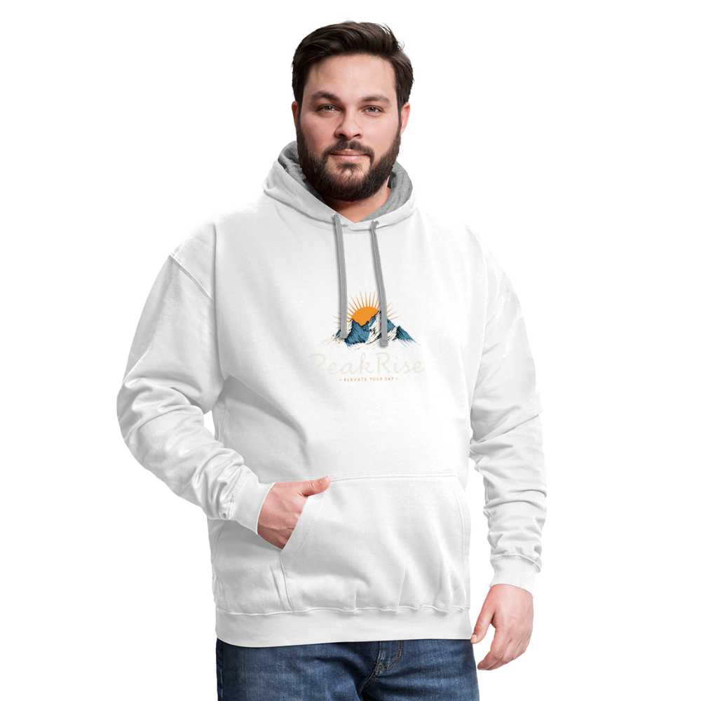 PeakRise Hoodie - white/gray