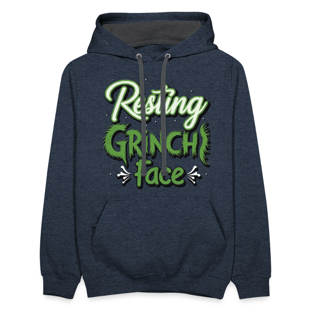 Grinch Hoodie - indigo heather/asphalt