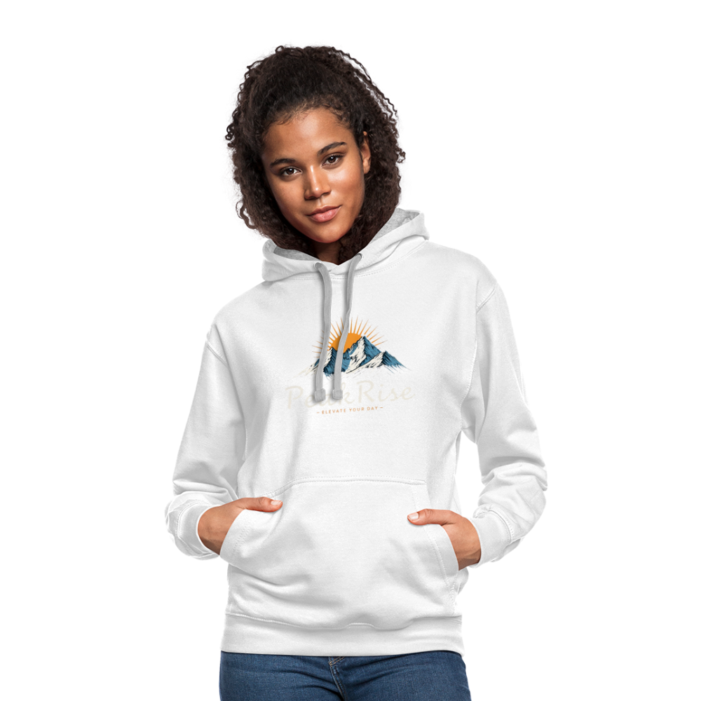 PeakRise Hoodie - white/gray