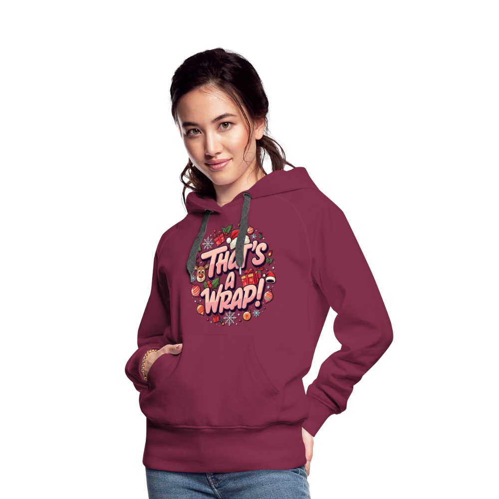 Wrap Women’s Hoodie - burgundy