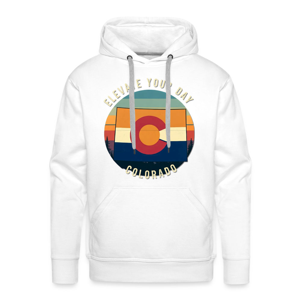 Elevate Your Day Hoodie - white