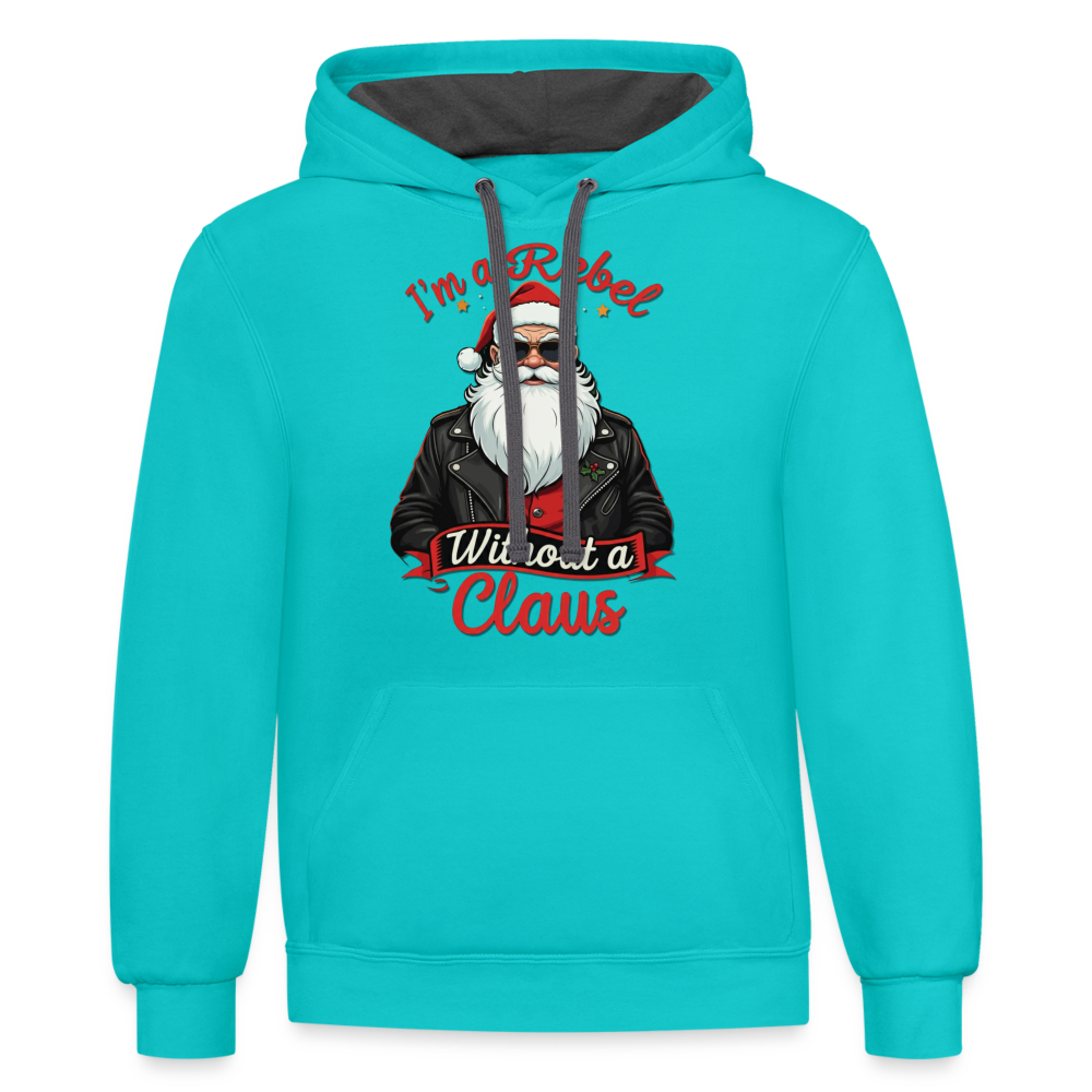 Rebel Hoodie - scuba blue/asphalt