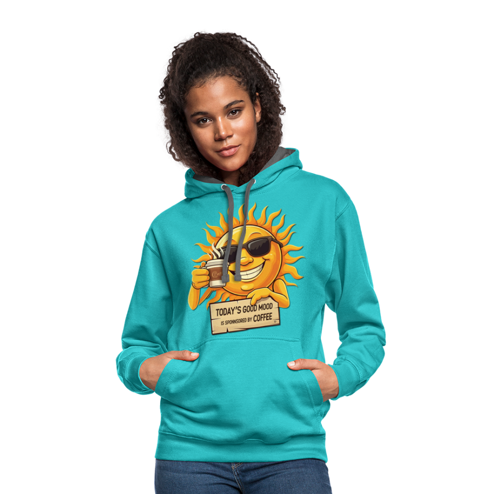 Sponsored by Coffee Hoodie - scuba blue/asphalt
