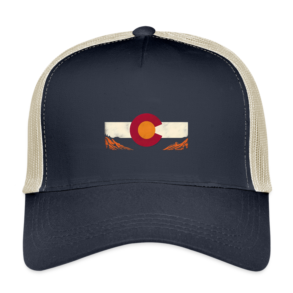 CO Mountains Trucker Cap - pacific/oyster