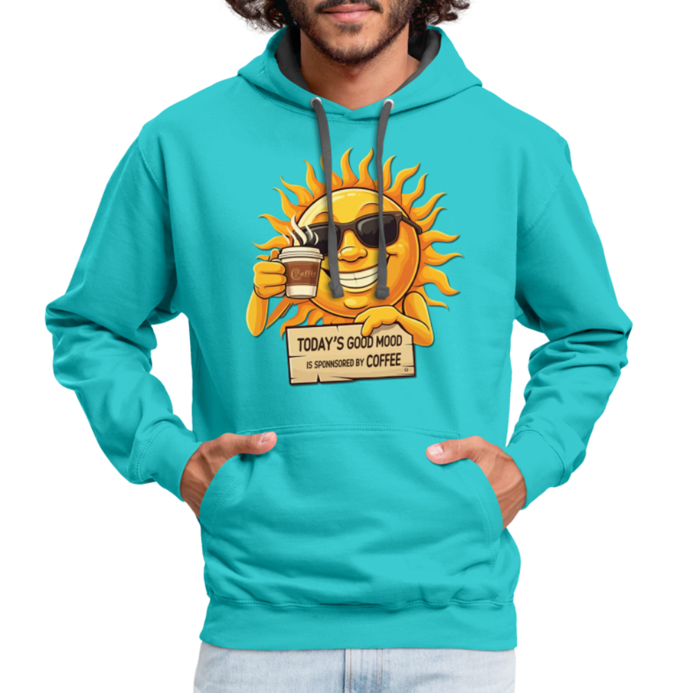Sponsored by Coffee Hoodie - scuba blue/asphalt