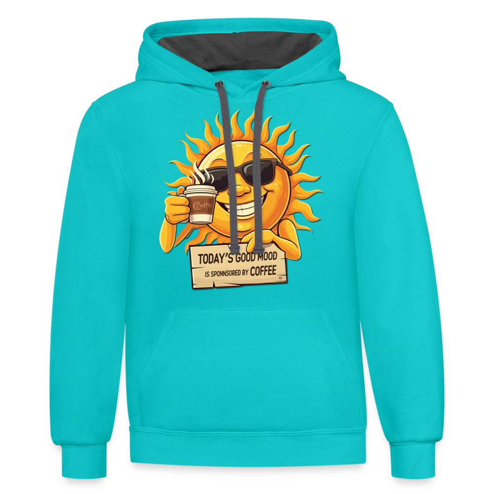 Sponsored by Coffee Hoodie - scuba blue/asphalt