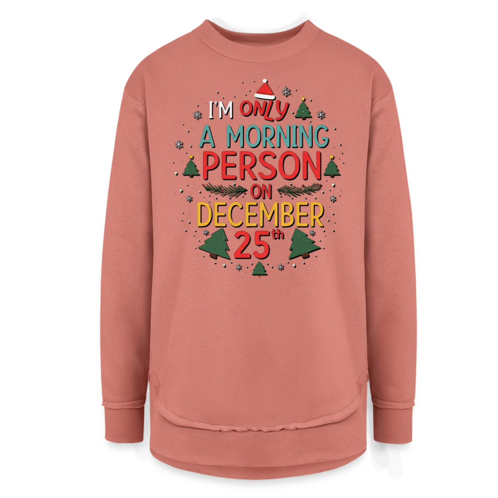 Dec 25th Womens Fleece Sweatshirt - mauve