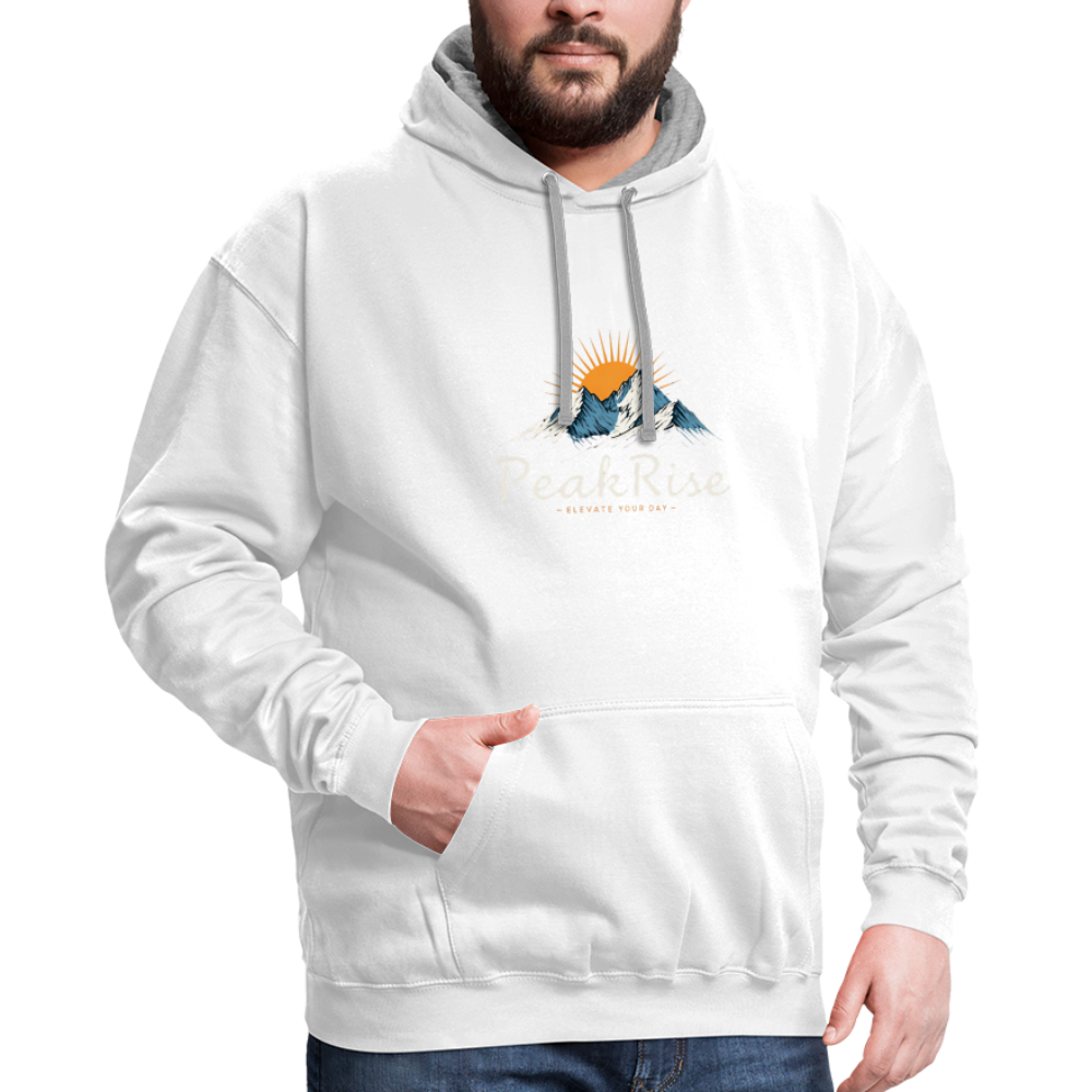 PeakRise Hoodie - white/gray