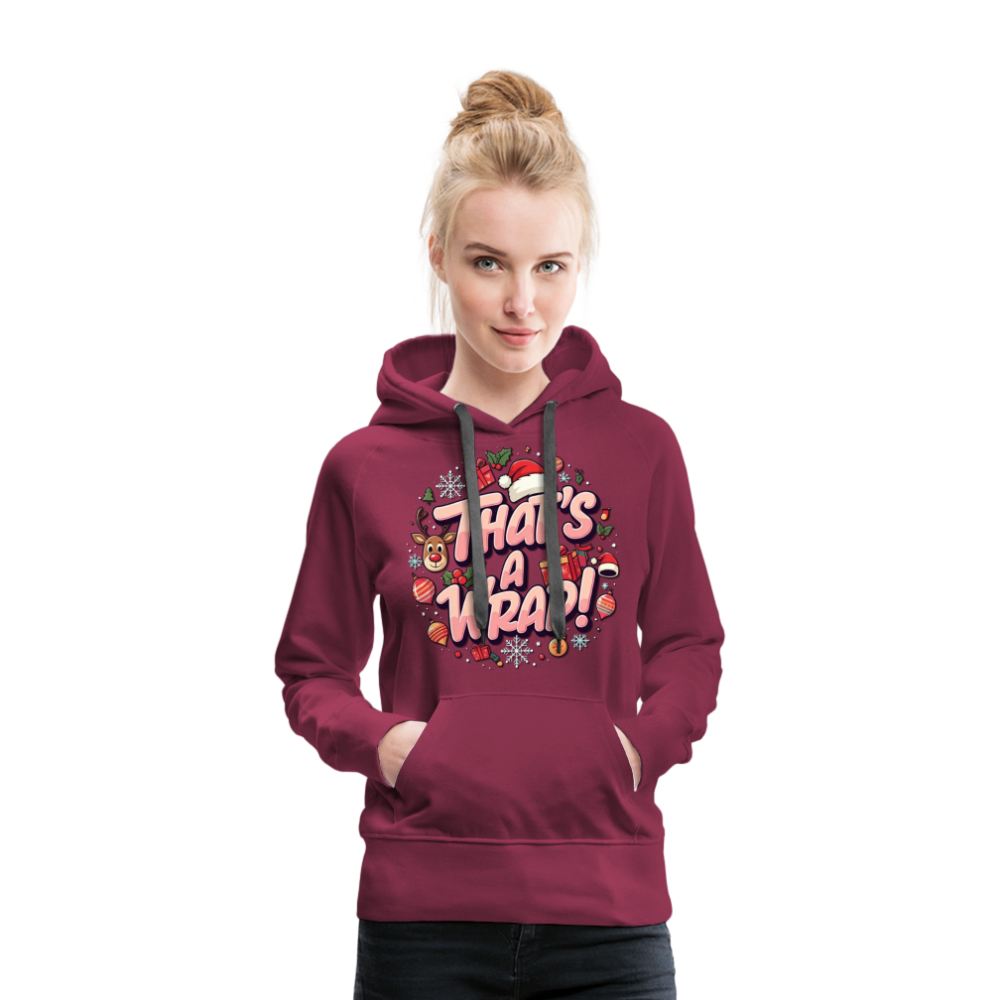 Wrap Women’s Hoodie - burgundy