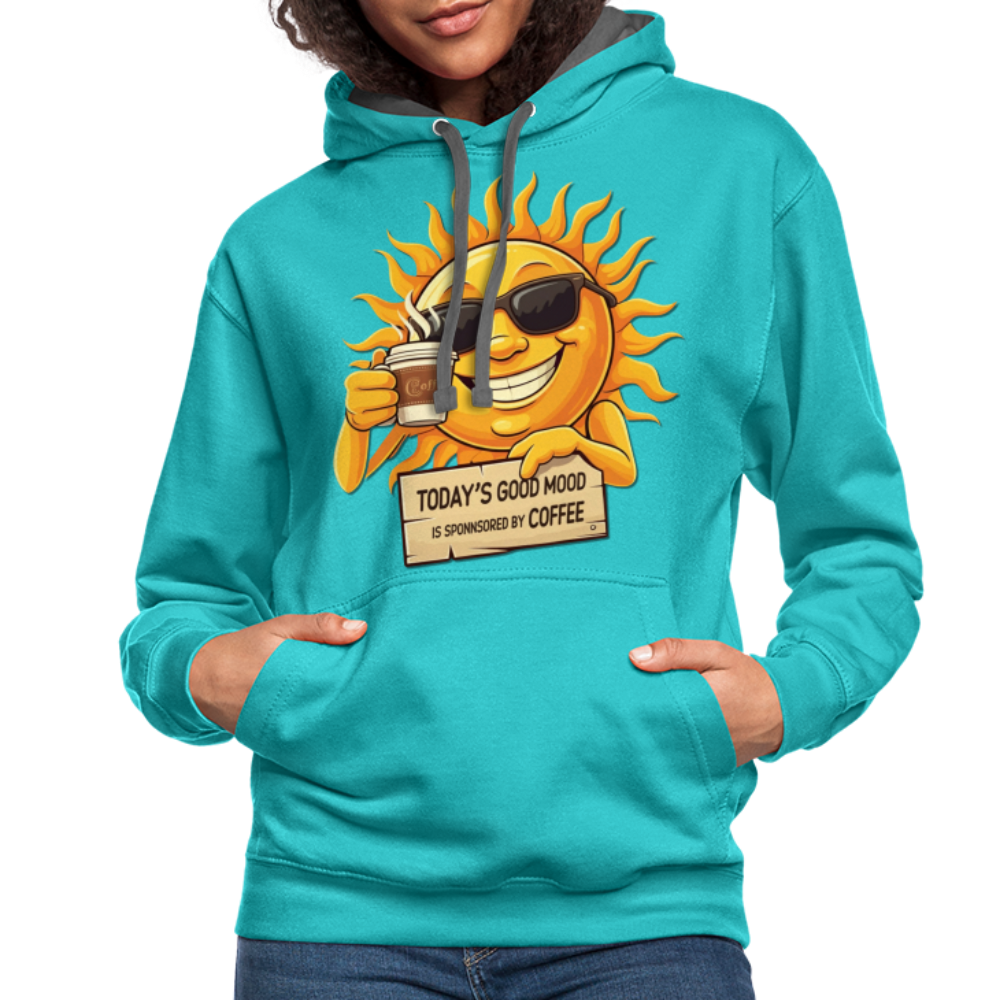 Sponsored by Coffee Hoodie - scuba blue/asphalt
