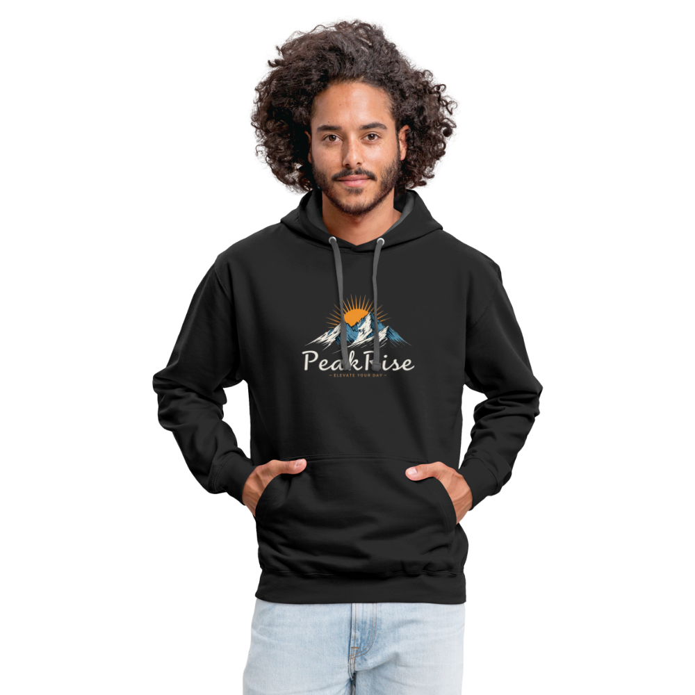 PeakRise Hoodie - black/asphalt
