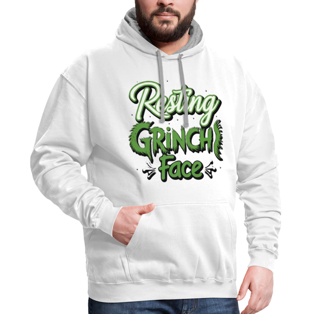 Grinch Hoodie - white/gray