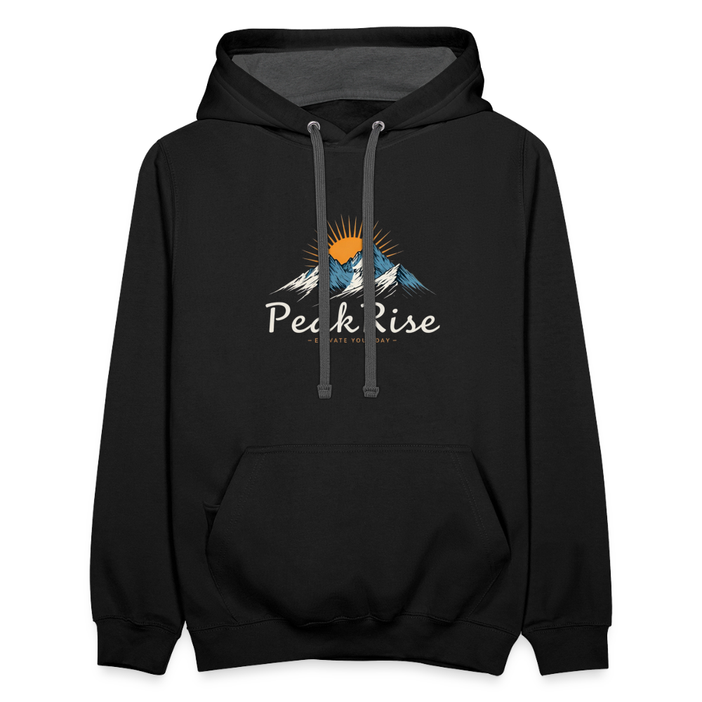 PeakRise Hoodie - black/asphalt