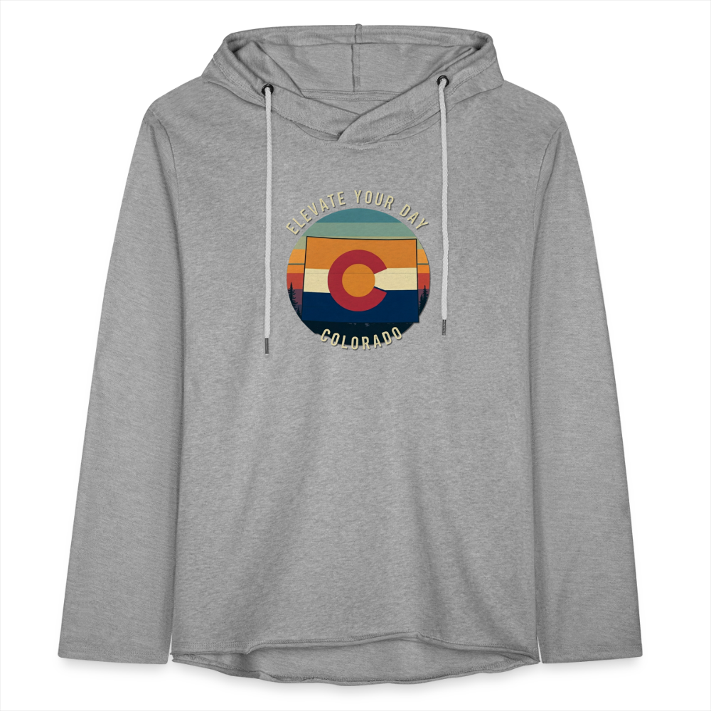 Elevate Your Day Lightweight Terry Hoodie - heather gray