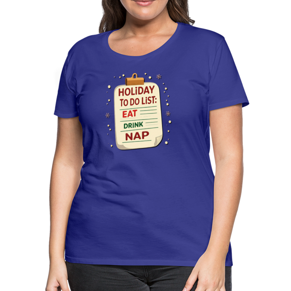 Holiday ToDo List Women’s T-Shirt - royal blue