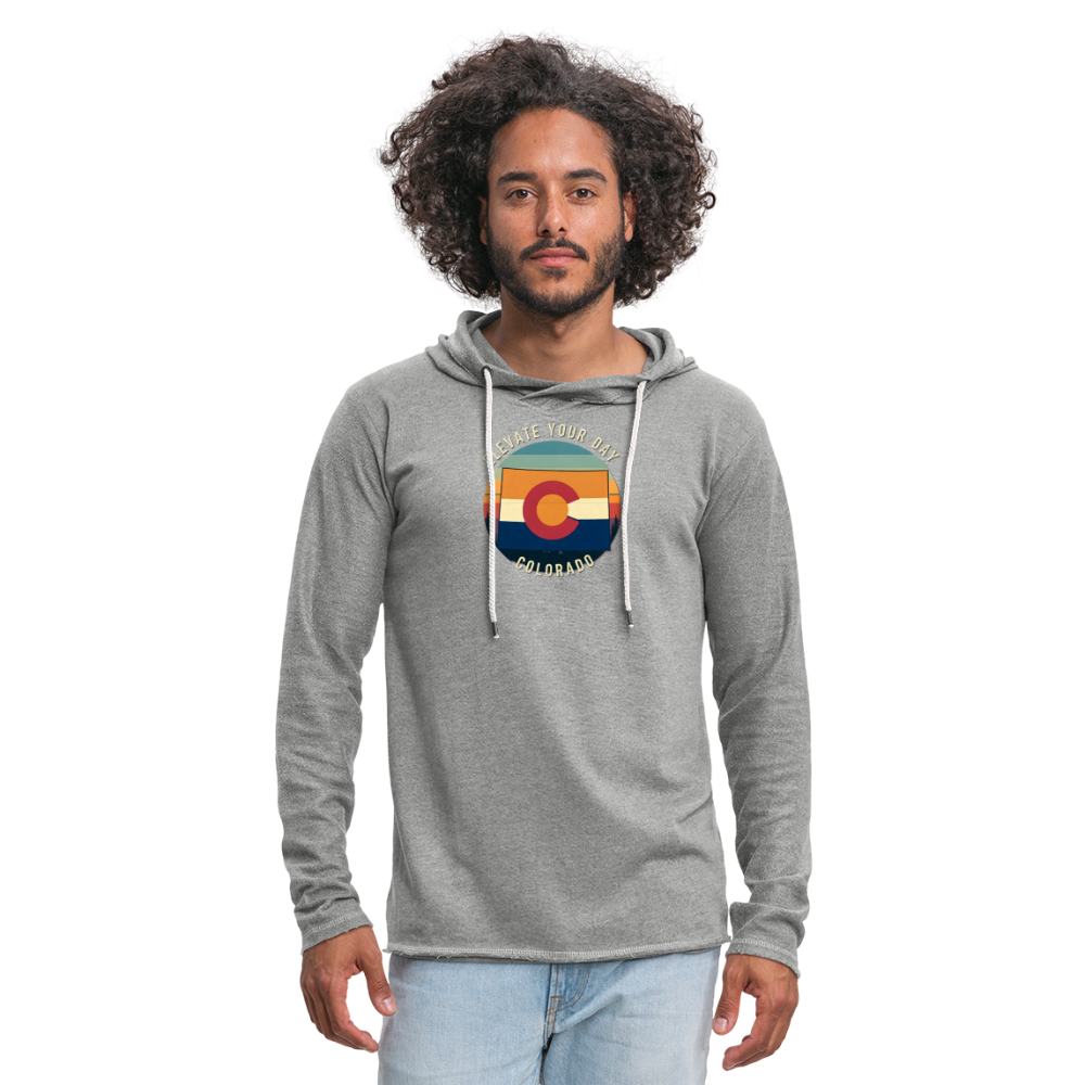 Elevate Your Day Lightweight Terry Hoodie - heather gray