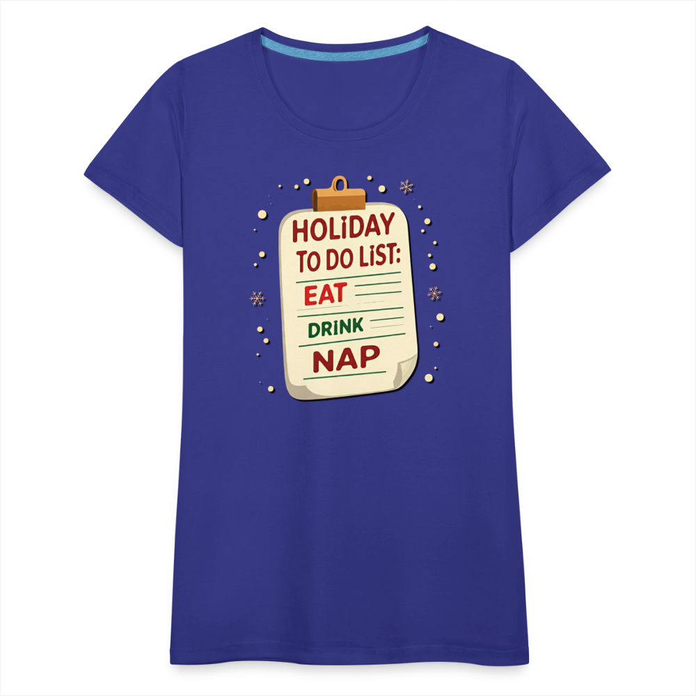 Holiday ToDo List Women’s T-Shirt - royal blue