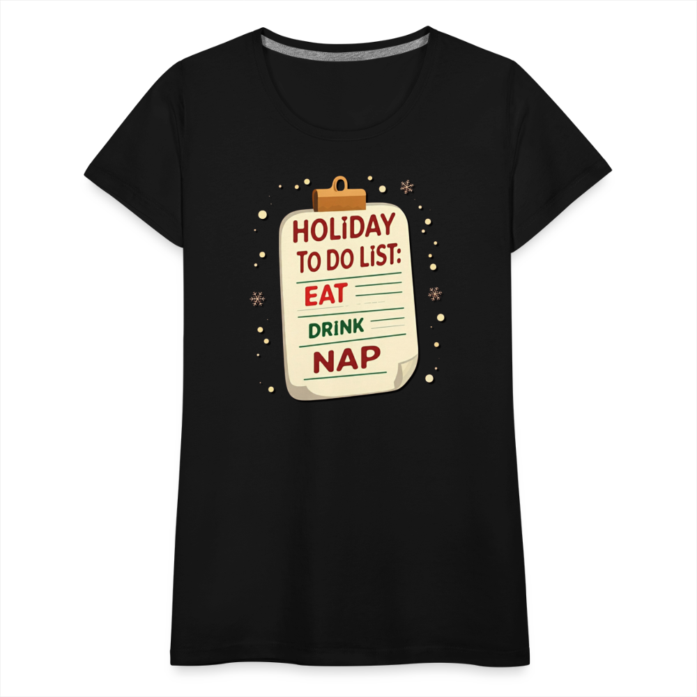 Holiday ToDo List Women’s T-Shirt - black