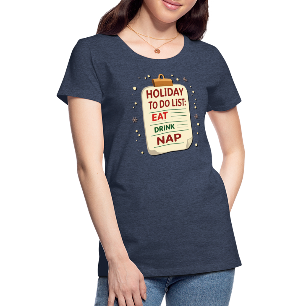 Holiday ToDo List Women’s T-Shirt - heather blue