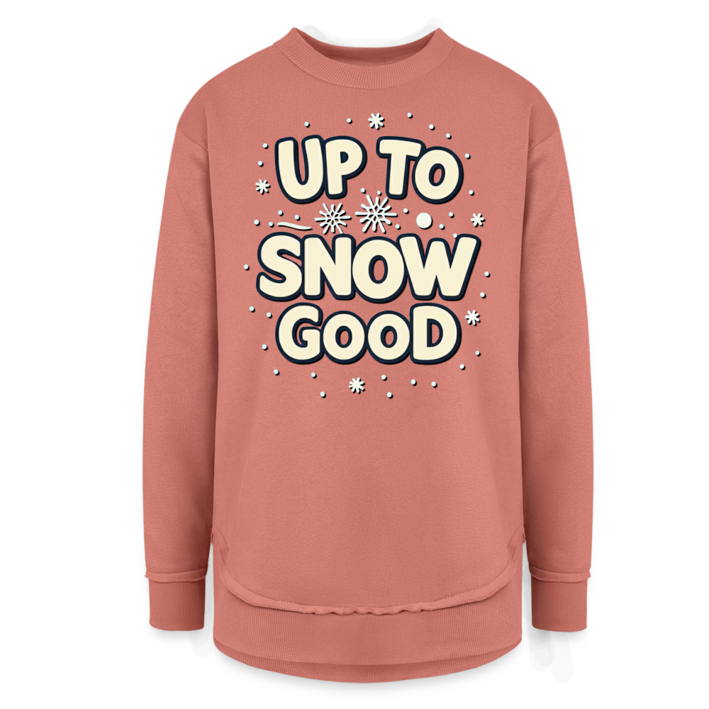 Snow Good Women's Tunic Fleece Sweatshirt - mauve