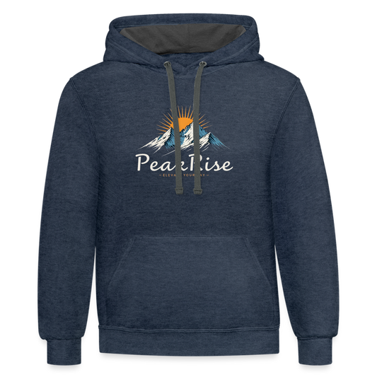 PeakRise Hoodie - indigo heather/asphalt