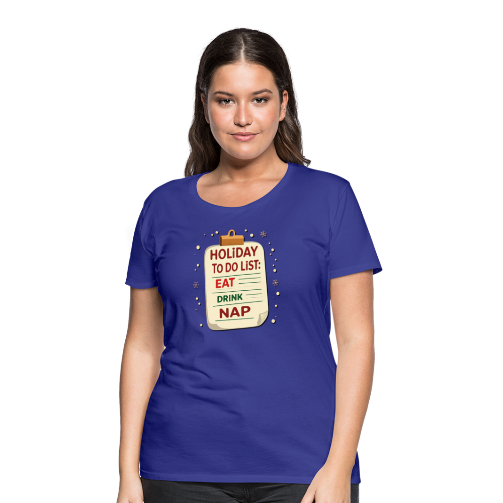 Holiday ToDo List Women’s T-Shirt - royal blue