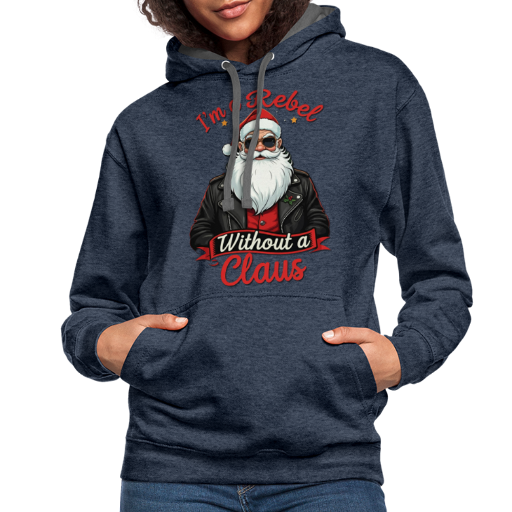 Rebel Hoodie - indigo heather/asphalt