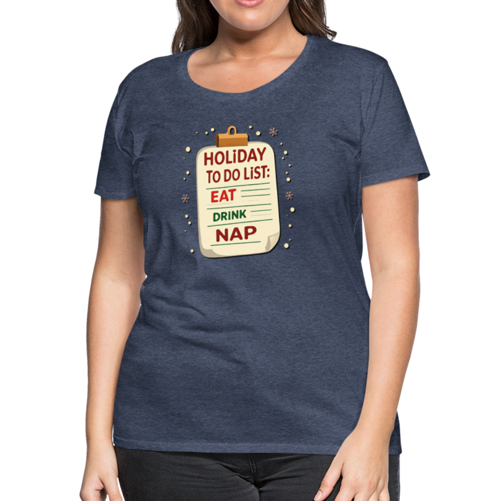 Holiday ToDo List Women’s T-Shirt - heather blue