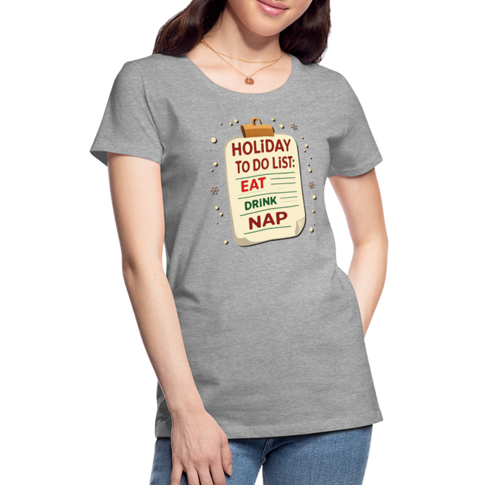 Holiday ToDo List Women’s T-Shirt - heather gray