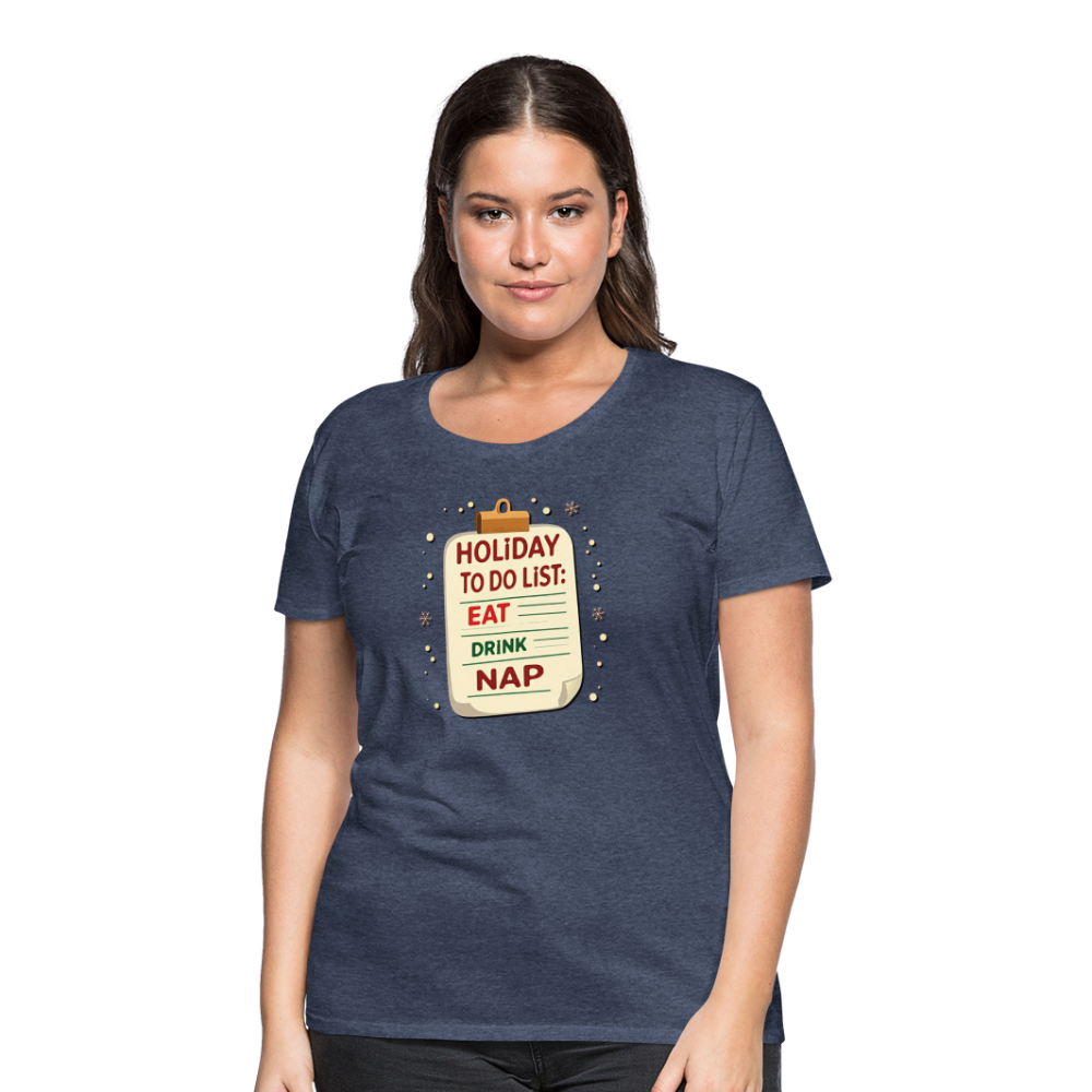 Holiday ToDo List Women’s T-Shirt - heather blue