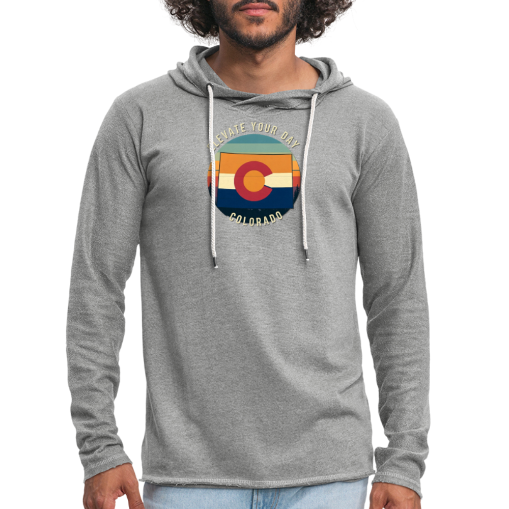 Elevate Your Day Lightweight Terry Hoodie - heather gray