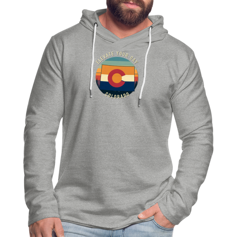Elevate Your Day Lightweight Terry Hoodie - heather gray